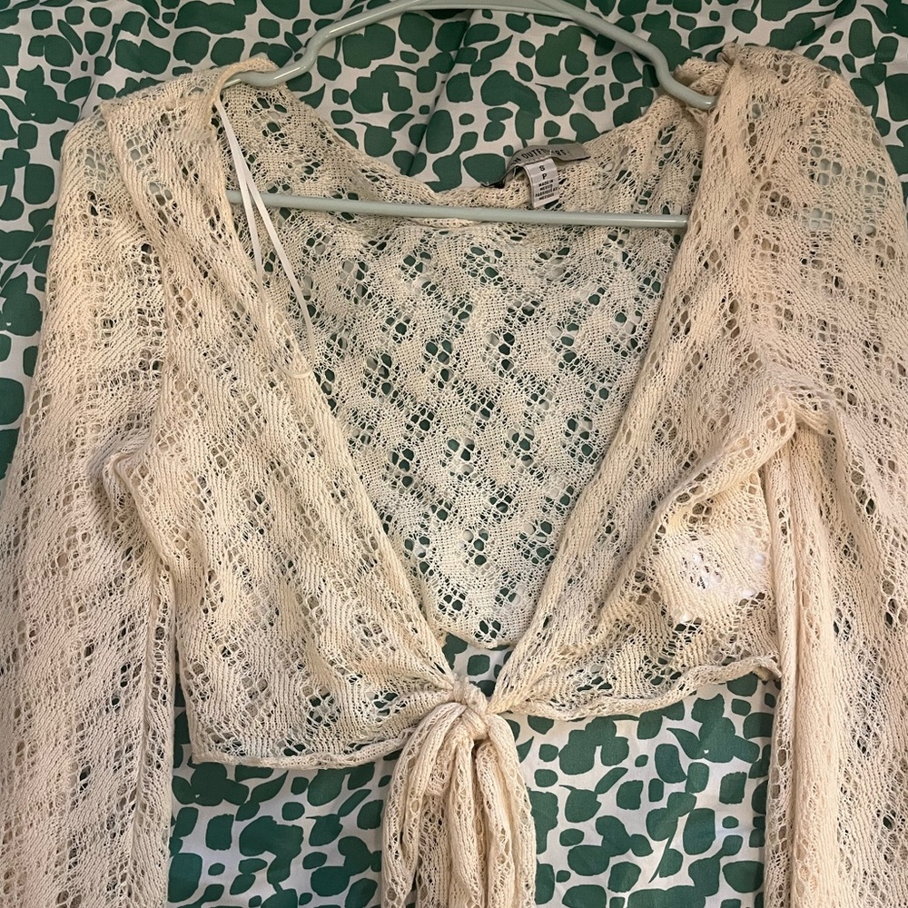 Adorable crochet long sleeve sweater/shirt